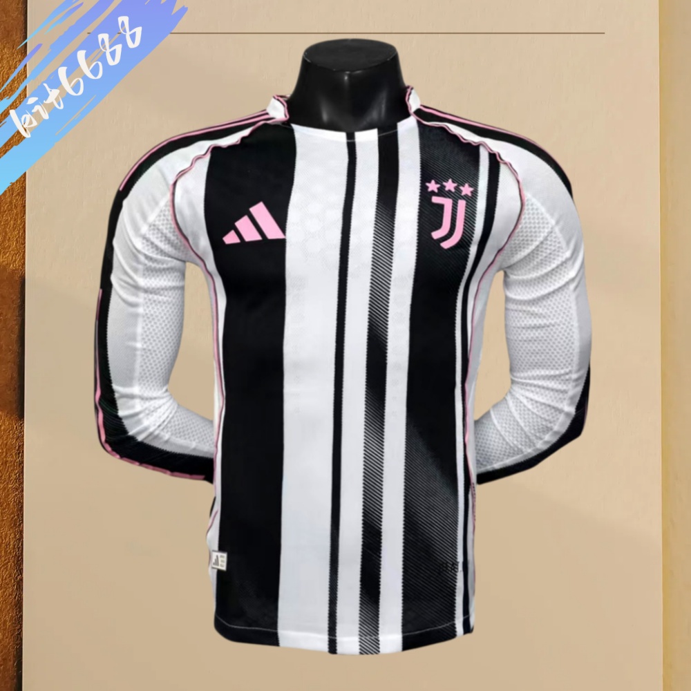 2025/2026 Juventus Home Football Shirt (Player Long Sleeve)
