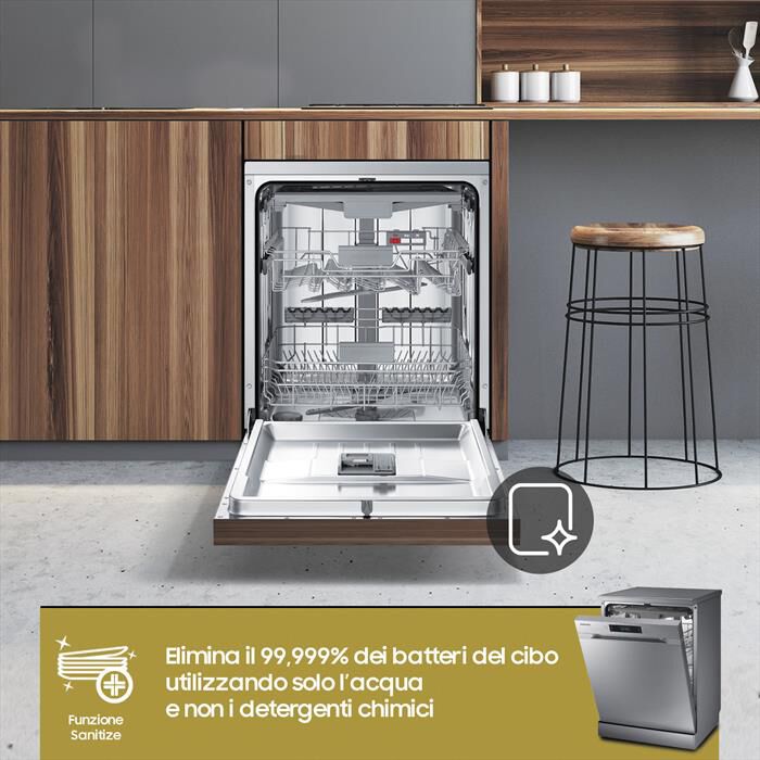 SAMSUNG - Lavastoviglie DW60CG550FSRET Classe D 14 coperti-INOX