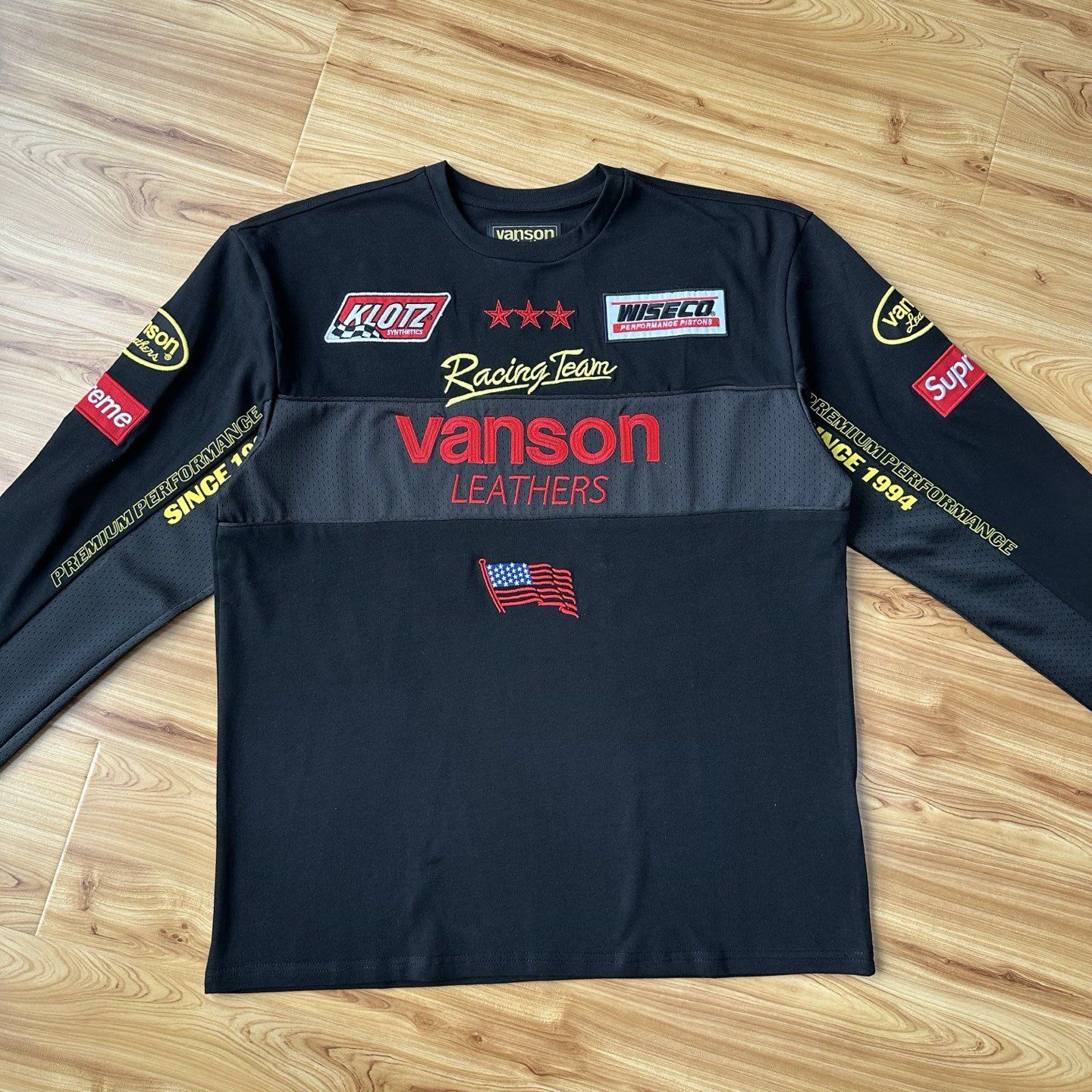 Supreme x Vanson Leathers 2026SS LS Top Sweatshirt Size S-XL