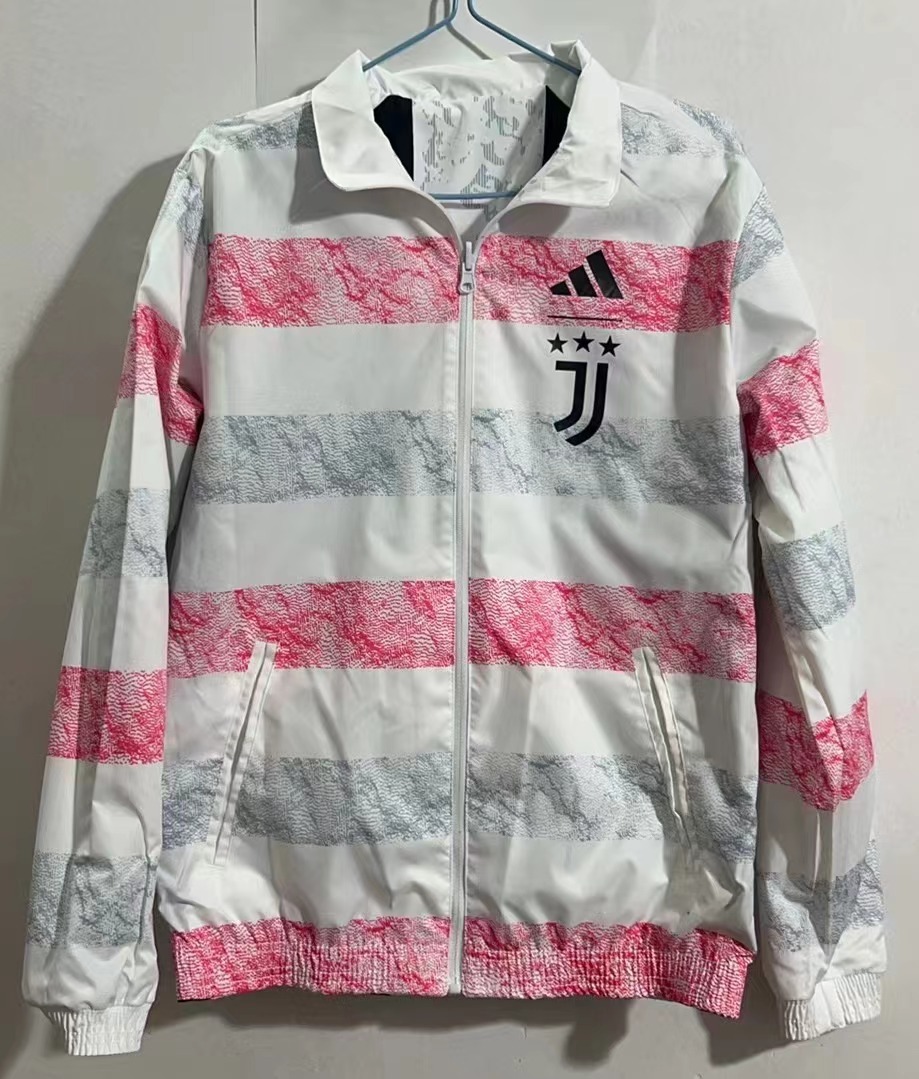 2025/2026 Juventus double-sided Embroidered Football Windbreaker