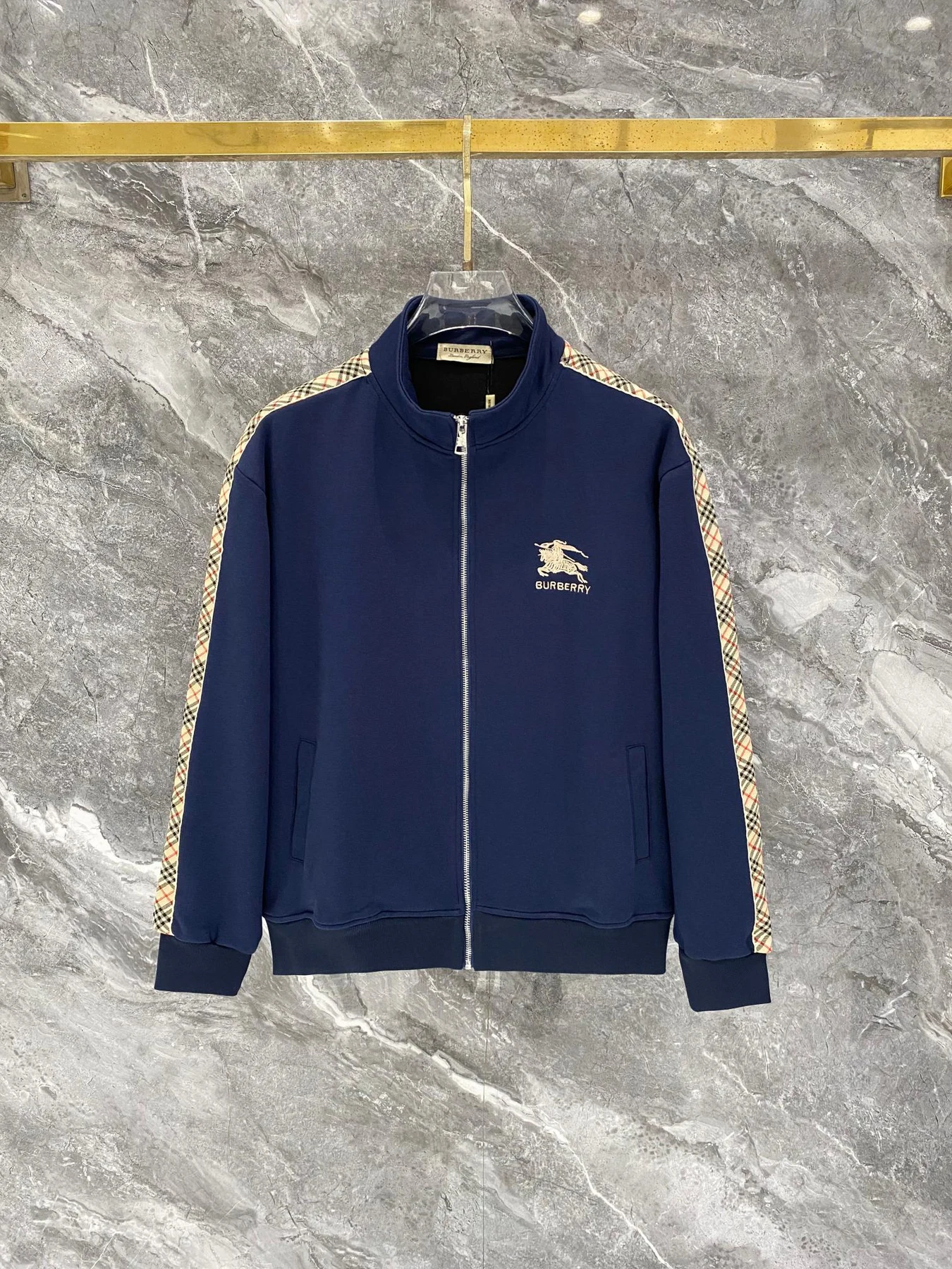 Burberry Anzügen 26SS Stickerei Blau Trainingsanzüge YI541924