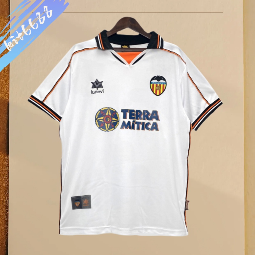 1999/2000 Valencia Home Retro Football Shirt