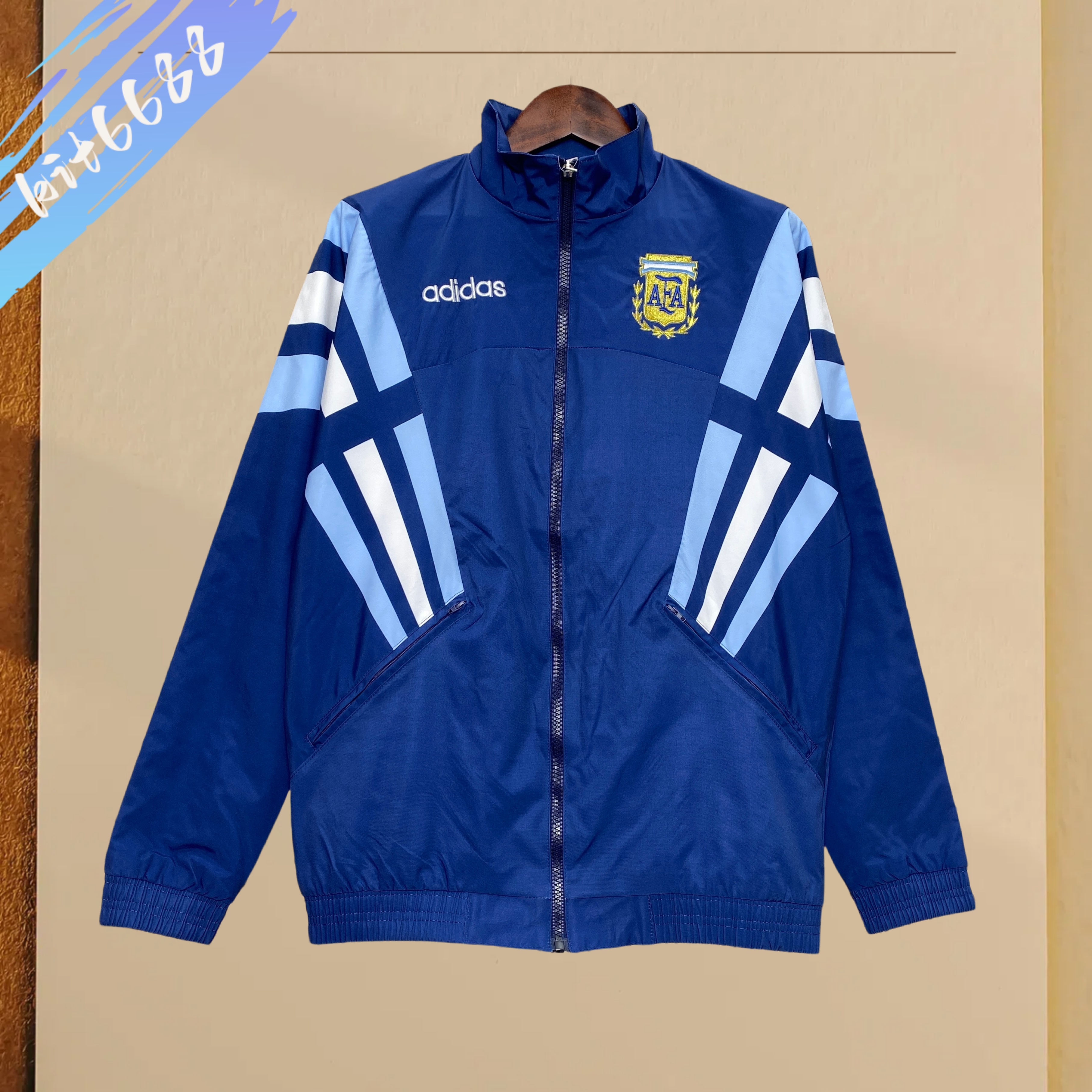 2024/2025 Argentina Embroidered Football Casual Windbreaker