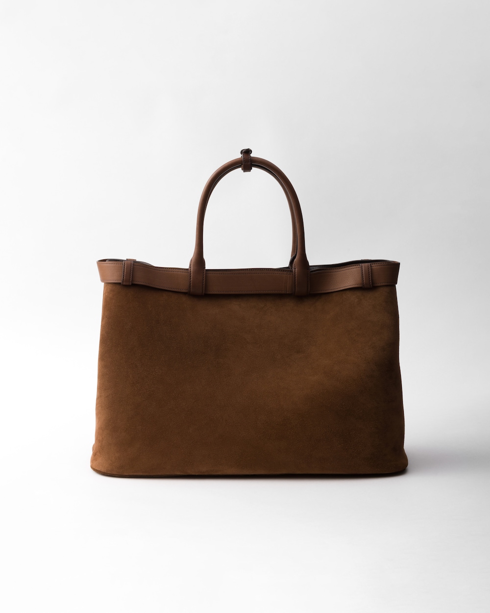 Prada Aimée medium suede shoulder bag Cocoa Brown