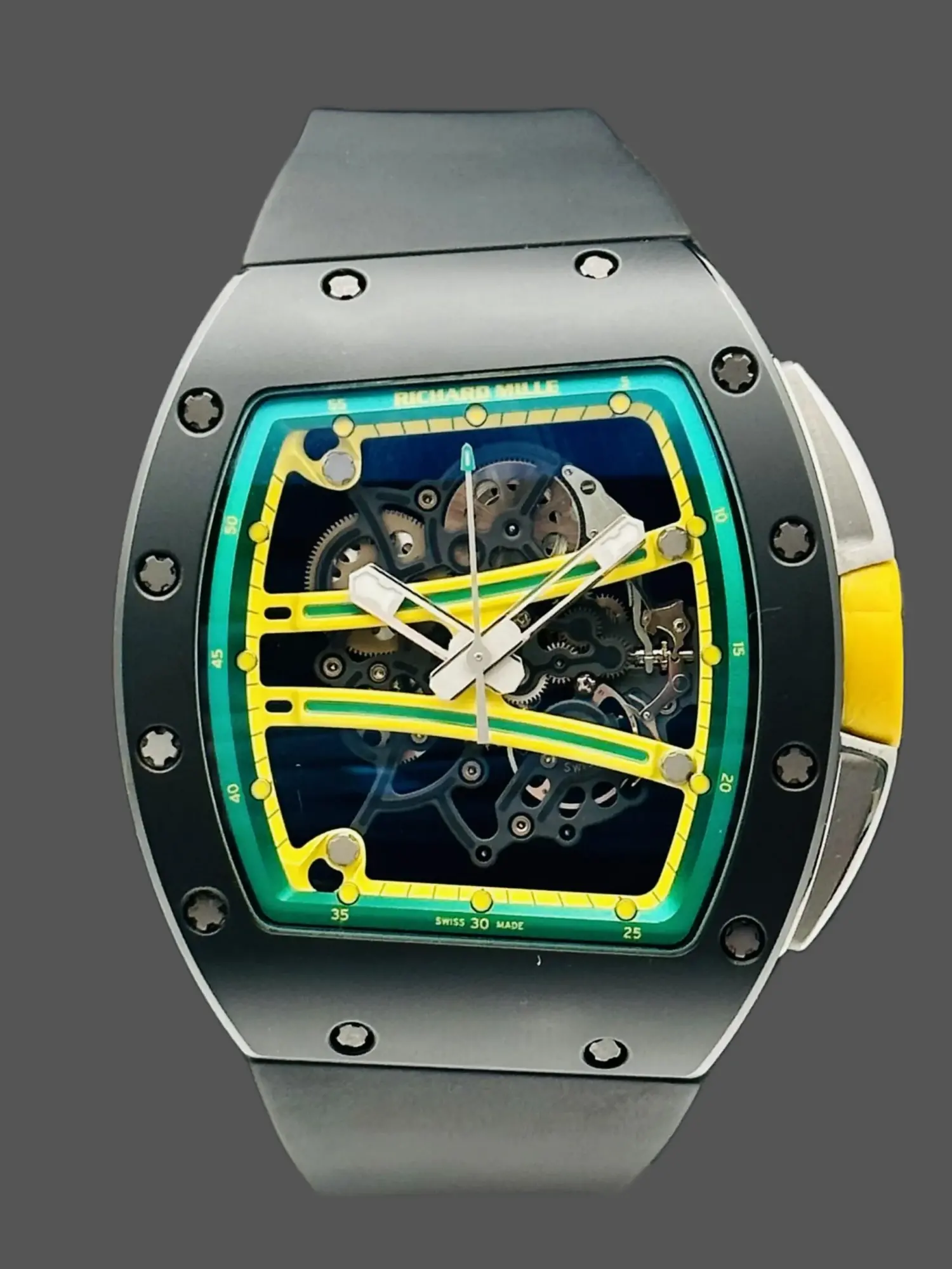 1:1 Clone Richard Mille RM 061 01 Carbon Skeletonized