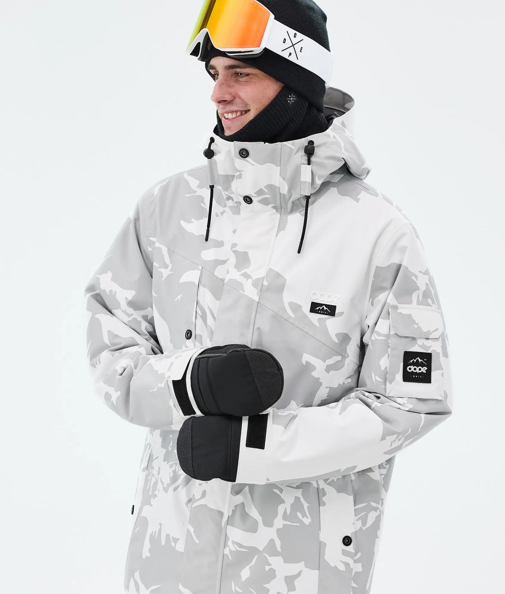 Adept Snowboard Jacket Men Grey Camo