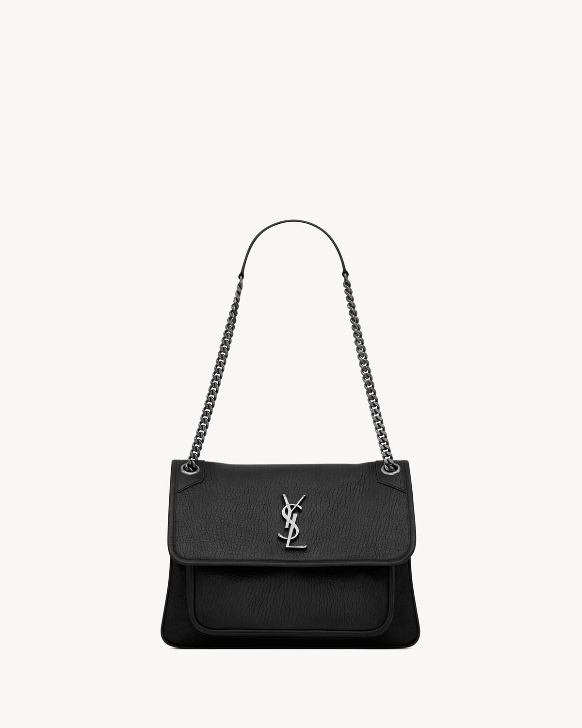 niki medium in grained lambskin BLACK