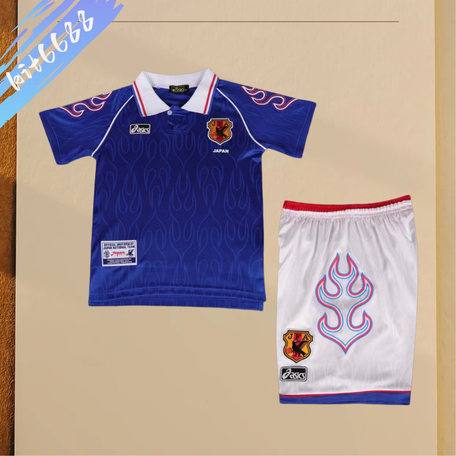 1998 Japan home  Football Shirt (Kids Kit)