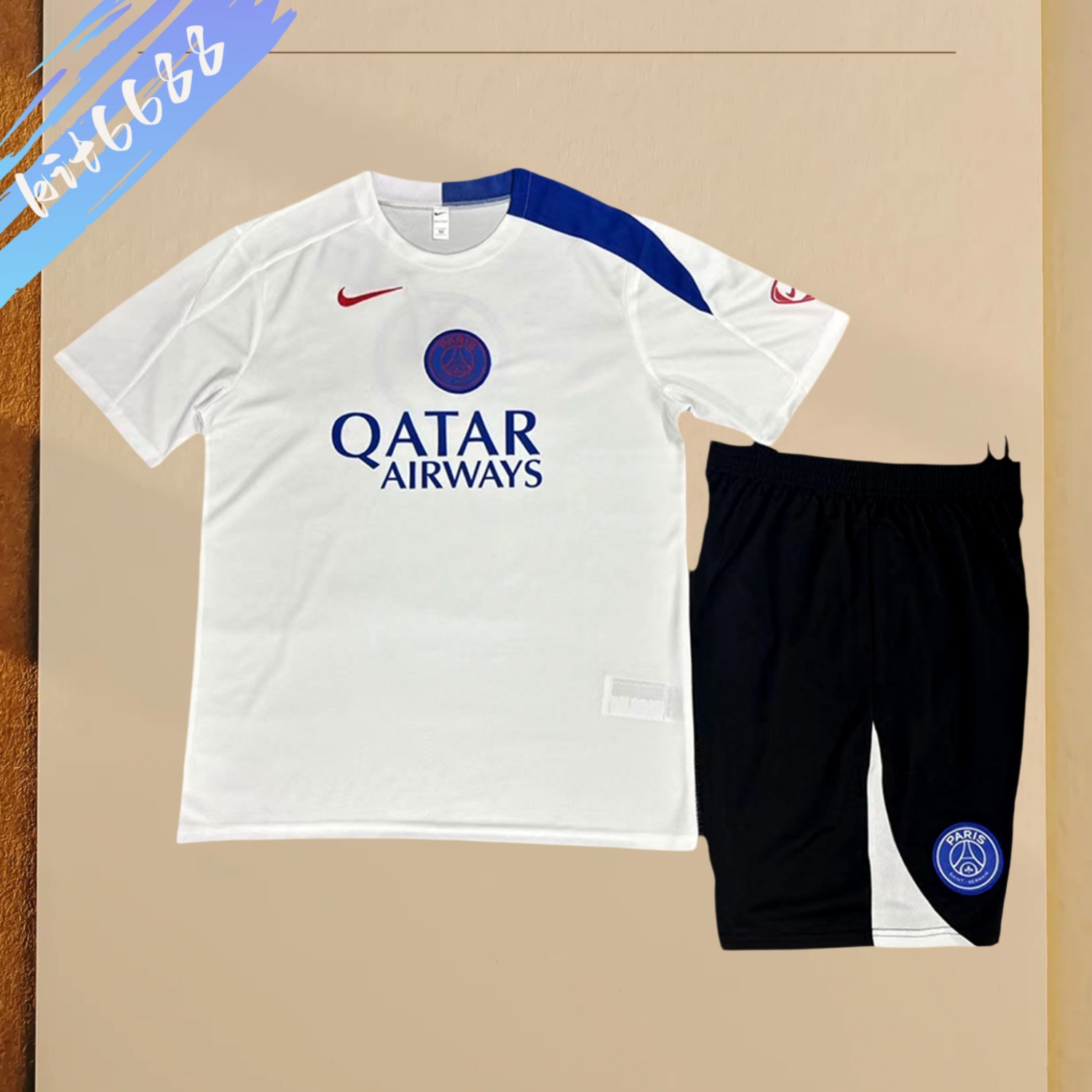 2025/2026 PSG Paris Saint Germain Short Sleeve Training Kit (Kids Kit)