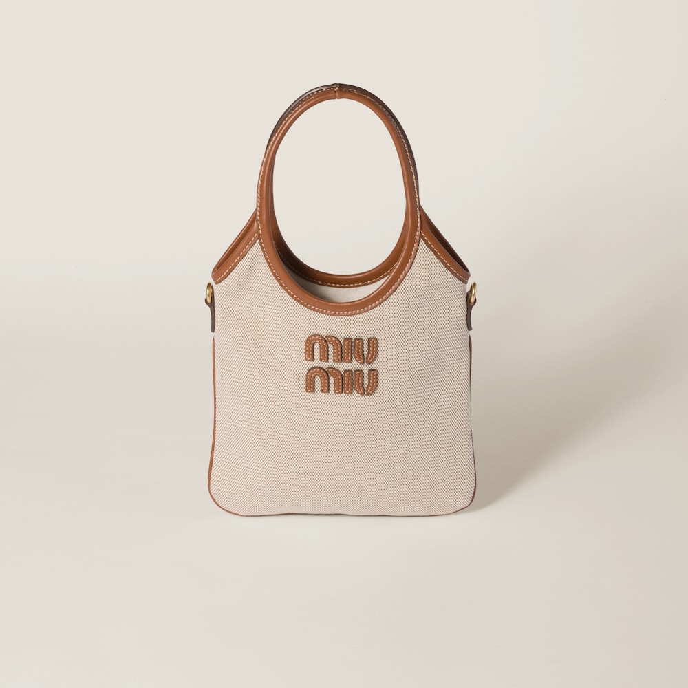 IVY canvas and leather bag Beige/Brandy