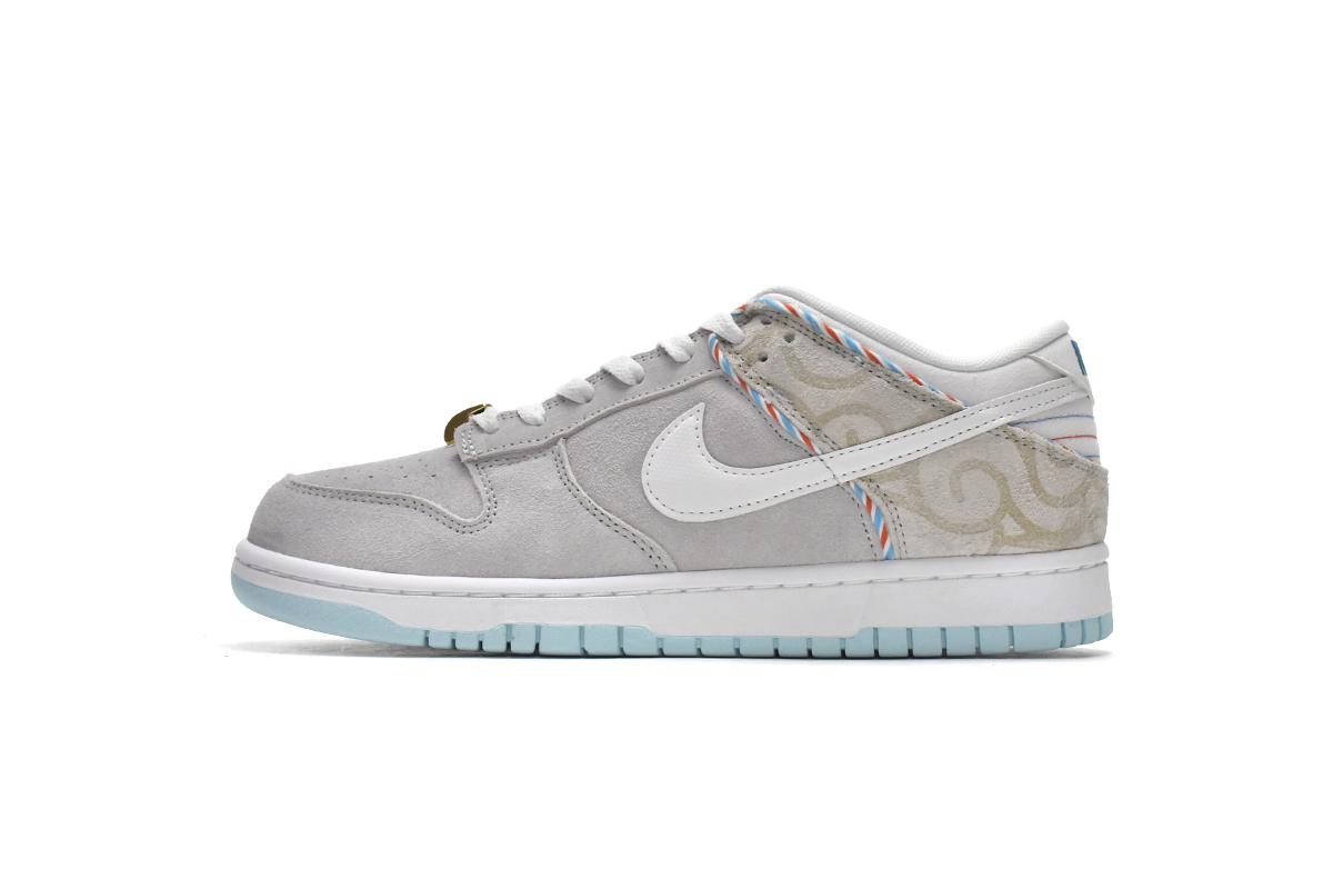 Nike Dunk Low Barber Shop - Grey DH7614-500
