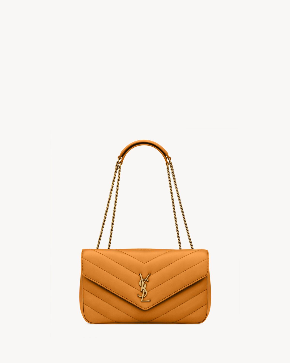loulou medium in matelassé lambskin SUNFLOWER