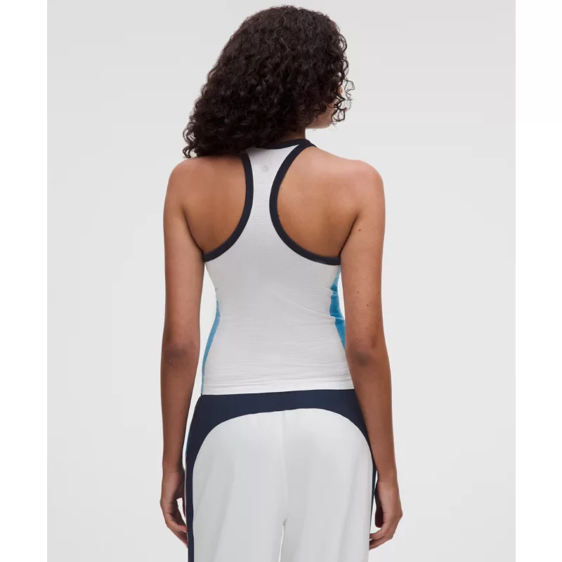 Swiftly Tech Racerback Tank Top 2.0 Waist Length Colourblock