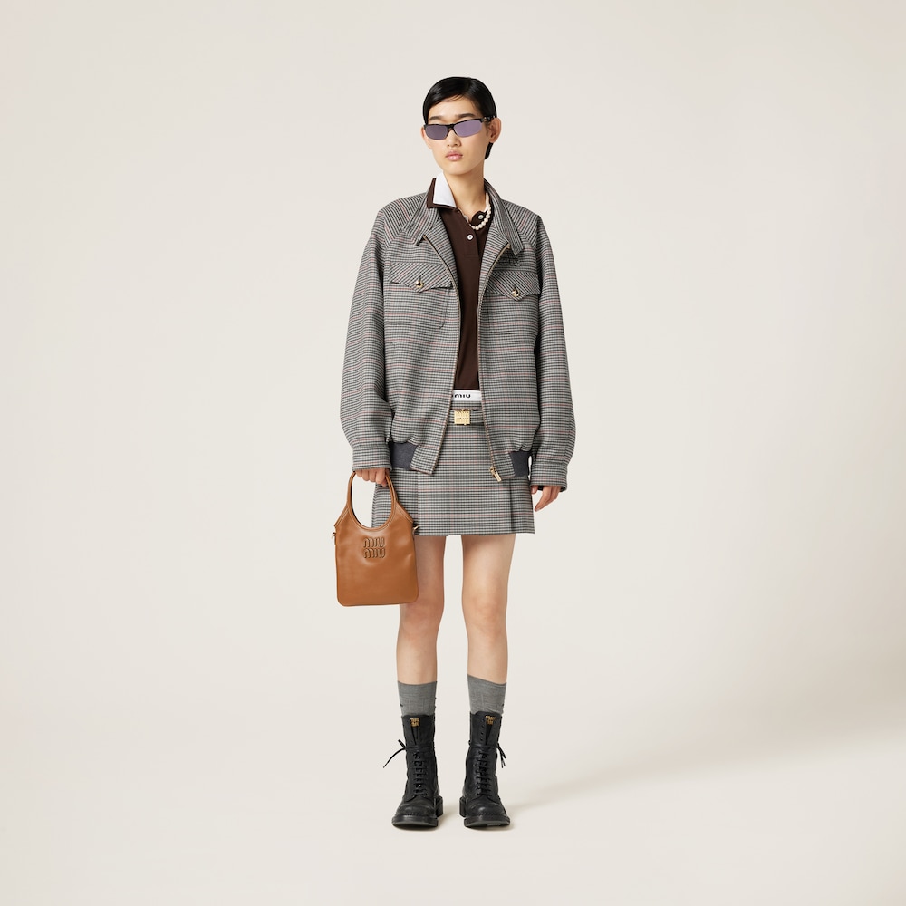IVY leather handbag Cognac