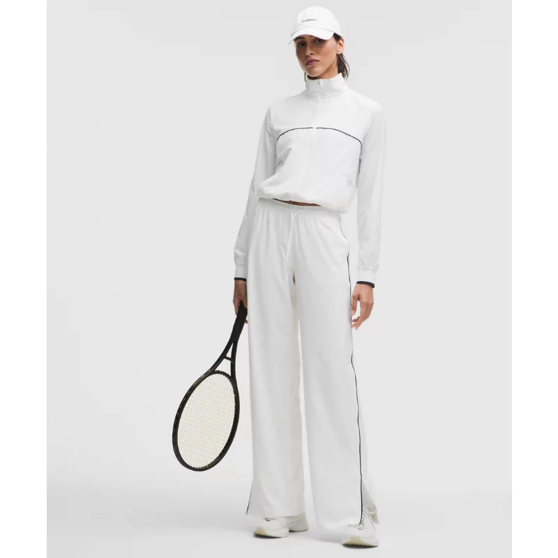 Court Rival Wide-Leg Track Pant Tall Stitched Logo
