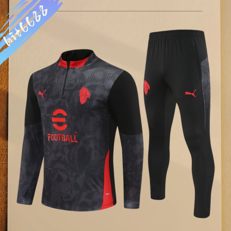 25/26 AC Milan  Half Pull Training Uniform (adult Kids Kit)