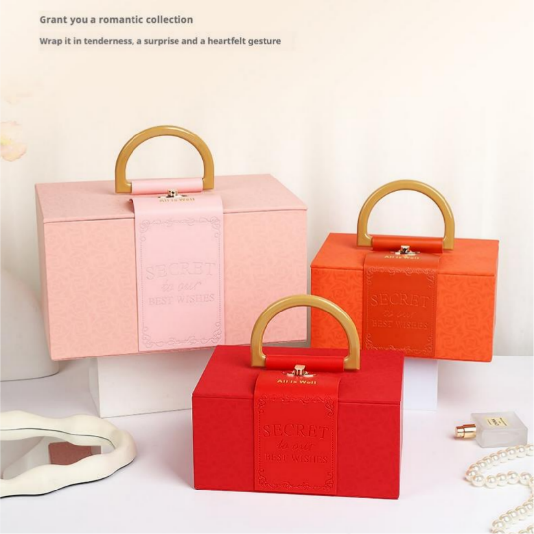 Exquisite Leather Gift Set for Bridesmaids Premium Wedding Gift Packaging Box for Jewelry custom logo