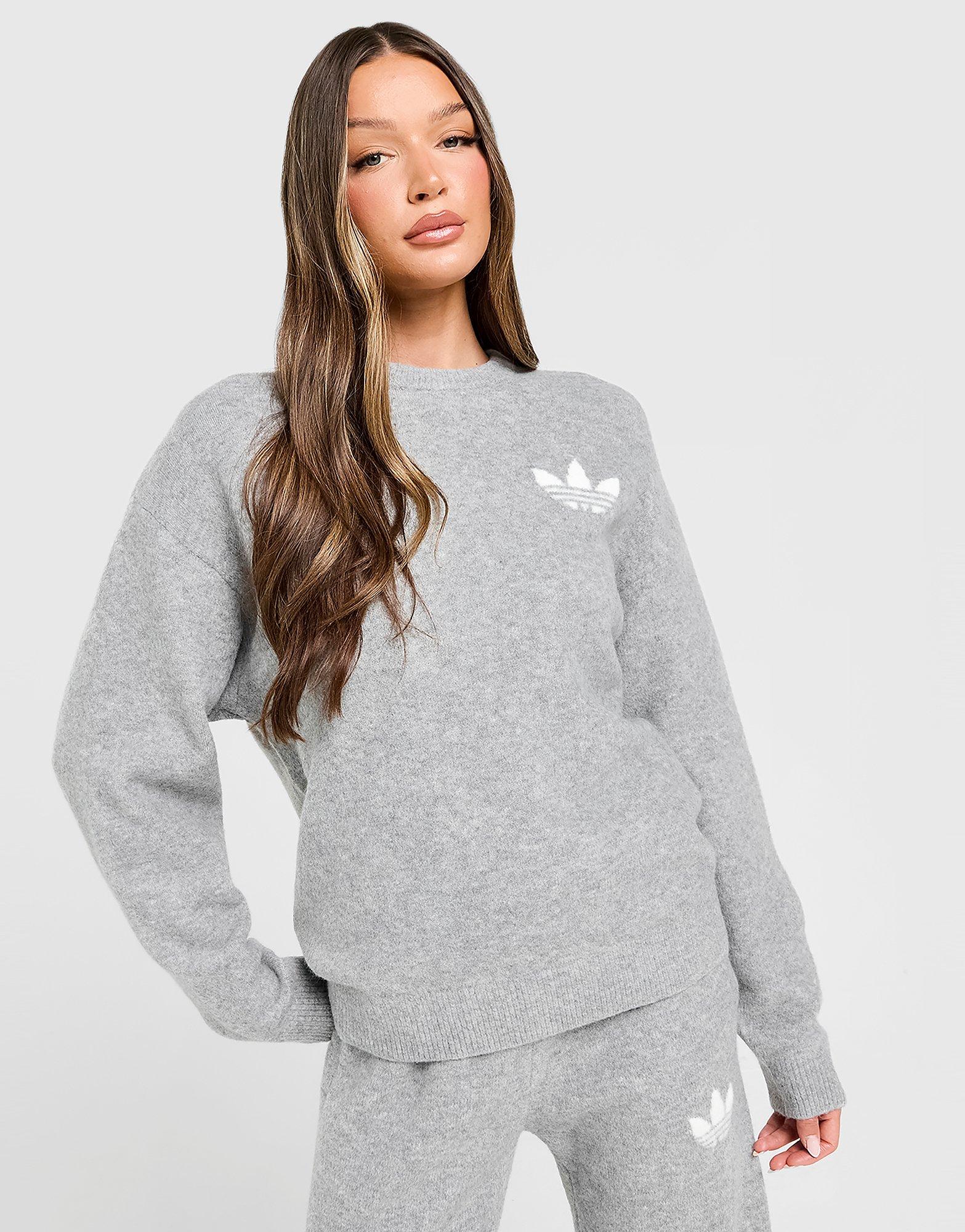 adidas Originals Trefoil Knit Crew Sweatshirt Damen