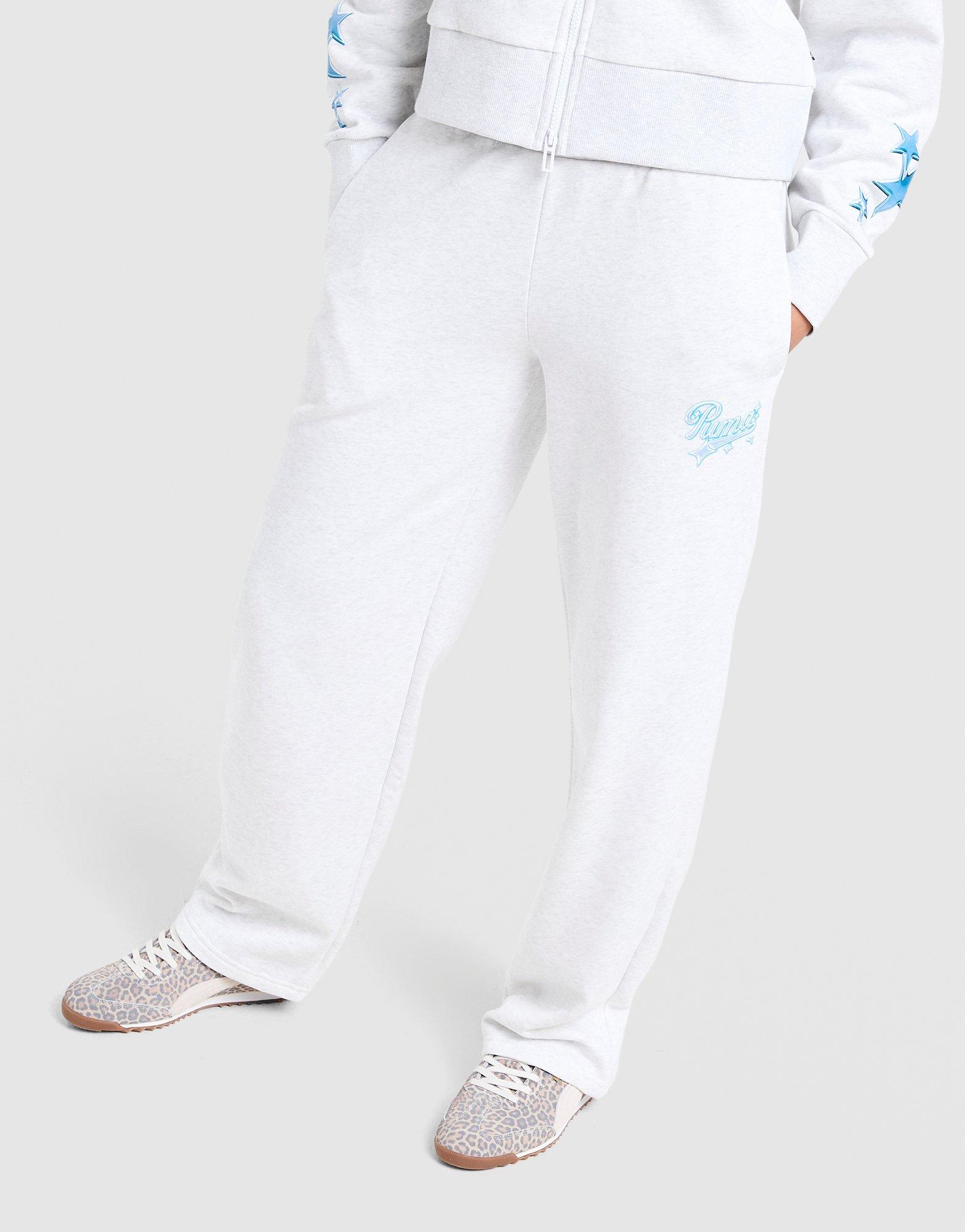 PUMA Hoops Wide Leg Jogginghose Damen