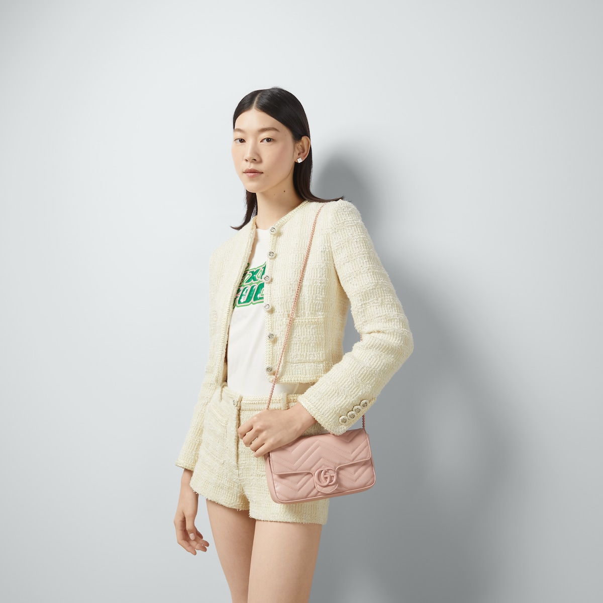 GG Marmont small shoulder bag Light pink