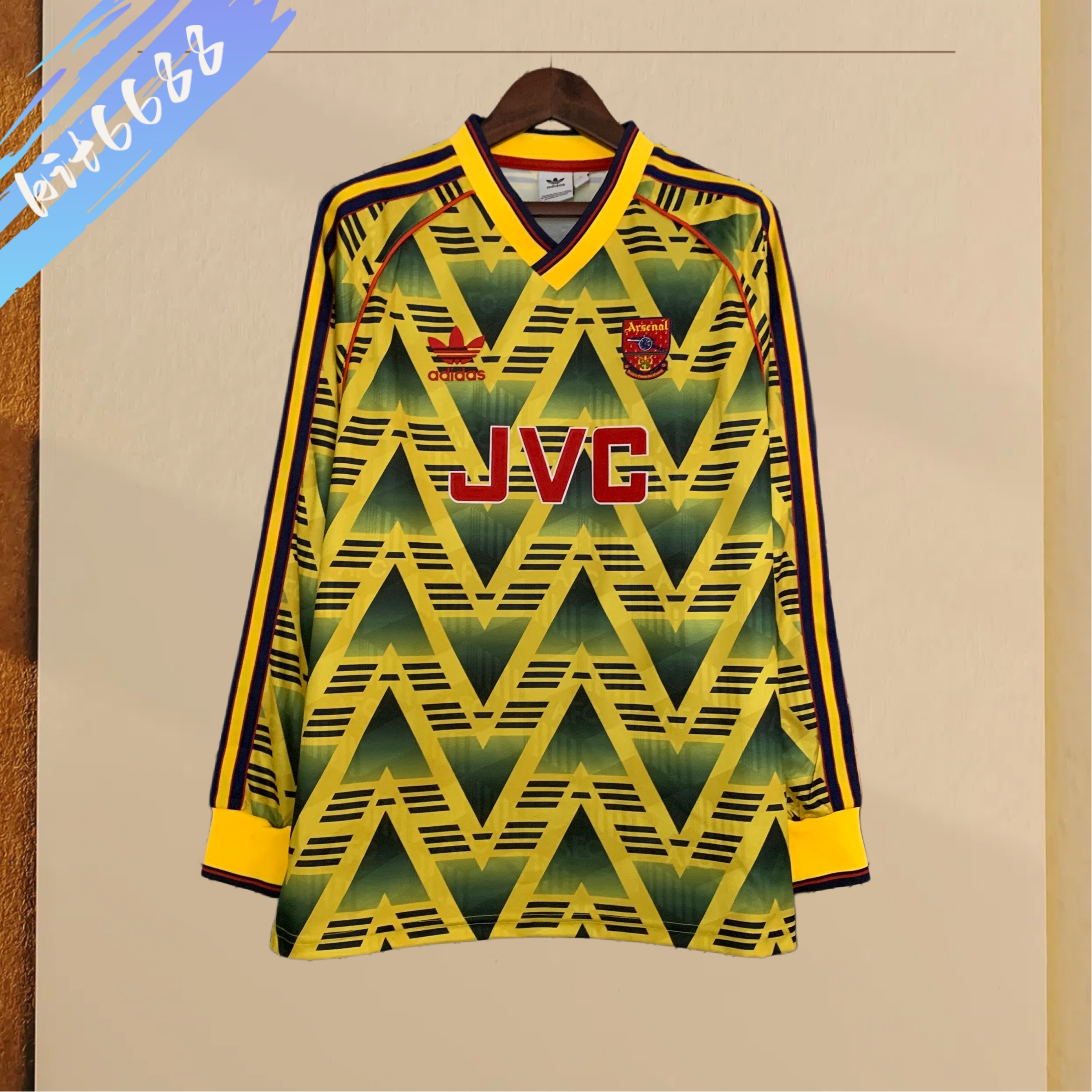 91/93 Arsenal Away Retro Long Sleeve Football Shirt