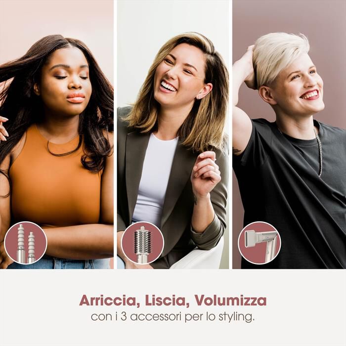 SHARK - STYLER E ASCIUGACAPELLI FLEXSTYLE SET 3-IN-1-Champagne