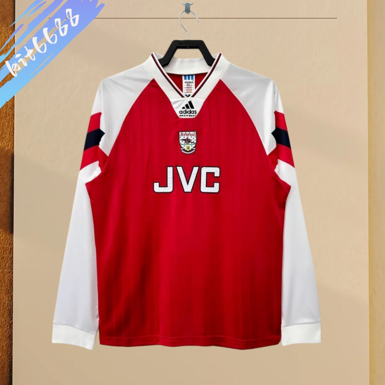 92/94 Arsenal Home  Retro Long Sleeve Football Shirt