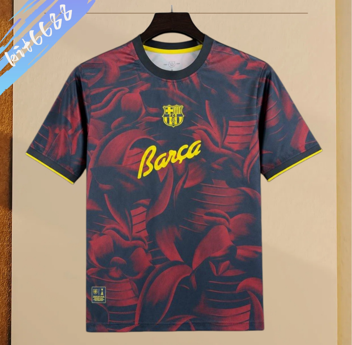 20265/2026 Barcelona Special Abstract Red & Blue  Football Shirts (Fan version)