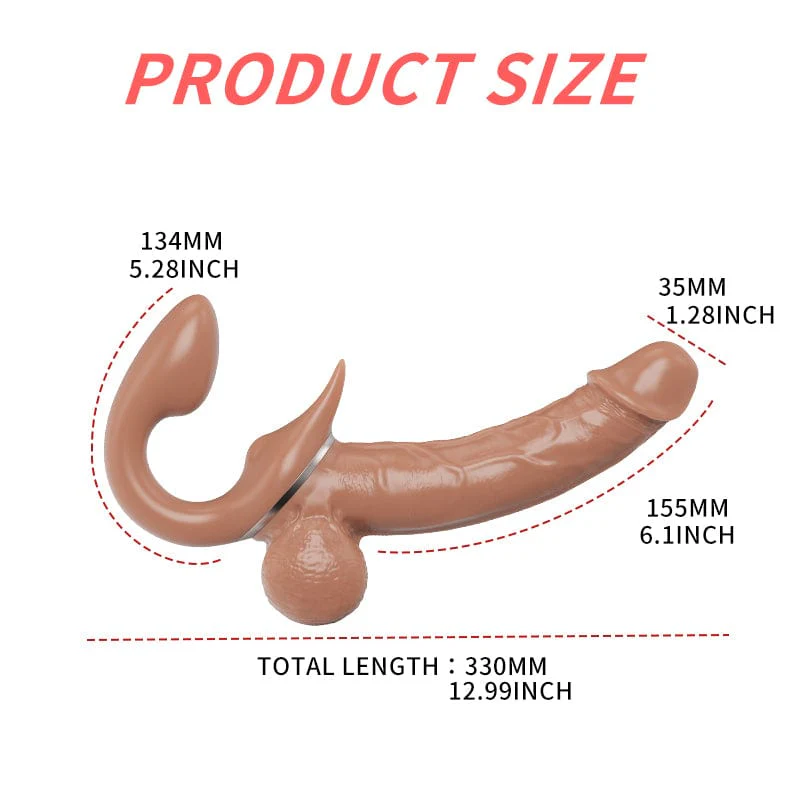 6.1‘’ Mlovexy - Double-Ended Dildos Female 10 Frequency Variable Sex Machine Clitoris Vibrator