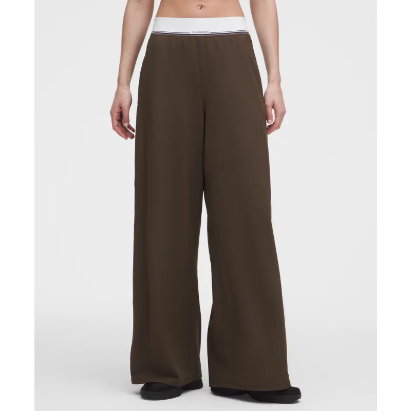 Swift High-Rise Wide-Leg Pant Logo Waistband