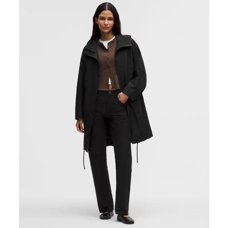 Oversized Cocoon Rain Coat