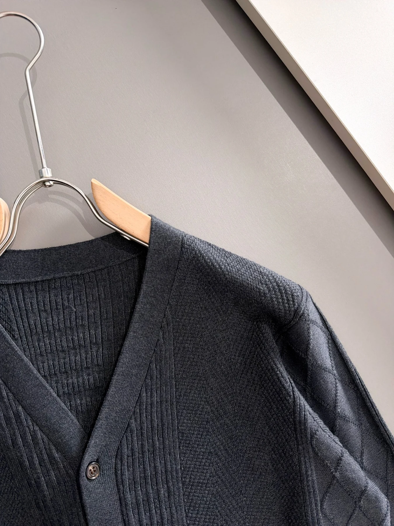 Prada 25FW gestrickt dunkelgrau Jacken AO758622