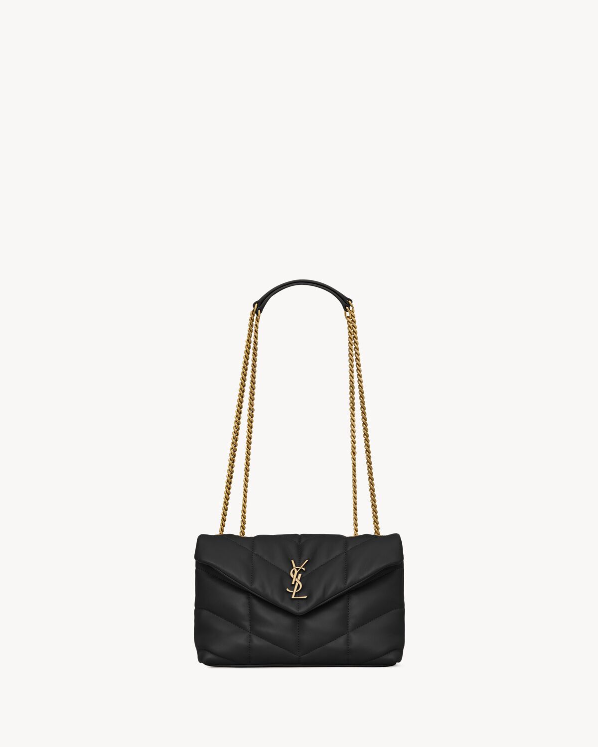 Toy puffer in lambskin NOIR