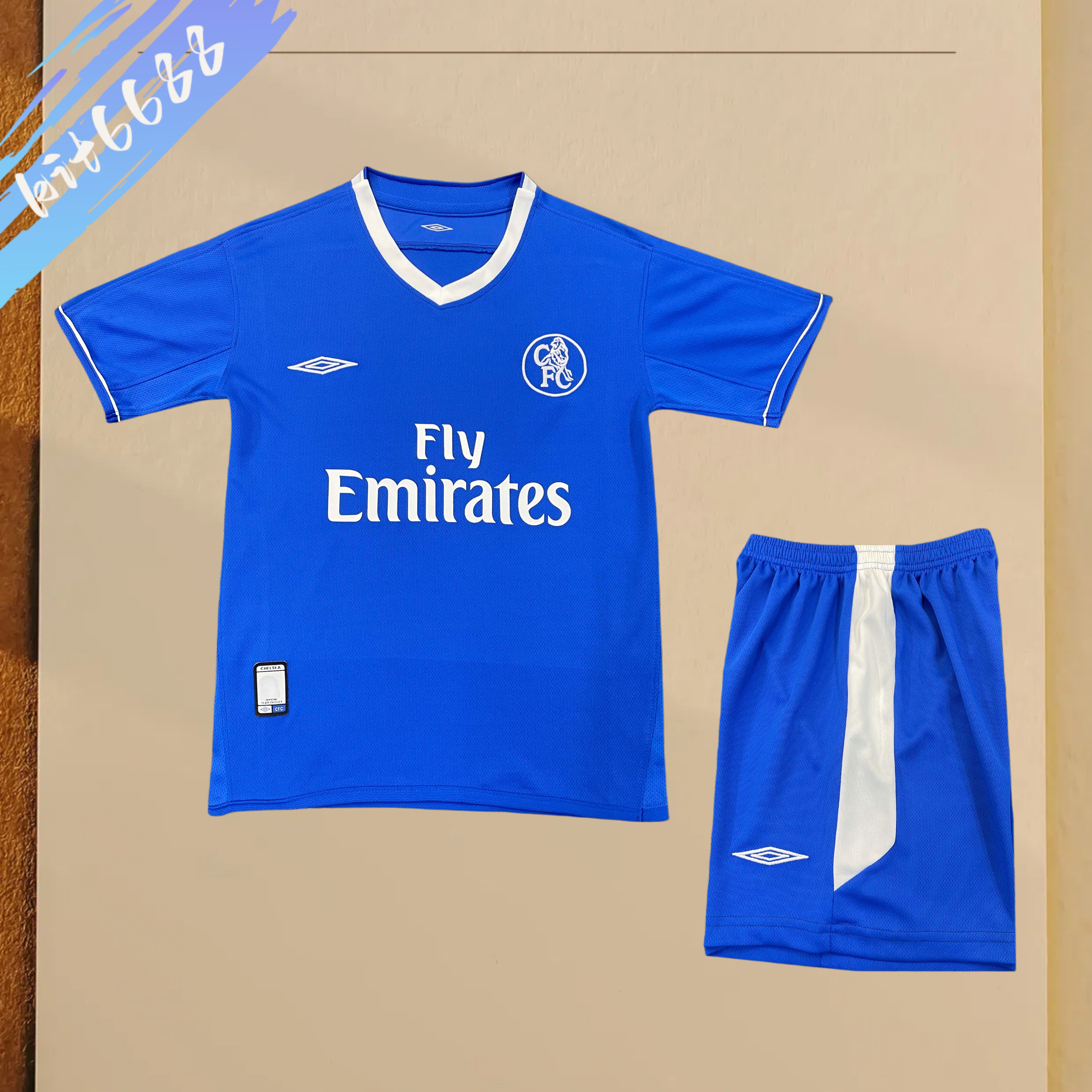 2003/2005 Chelsea Retro home  Football Shirt (Kids Kit)