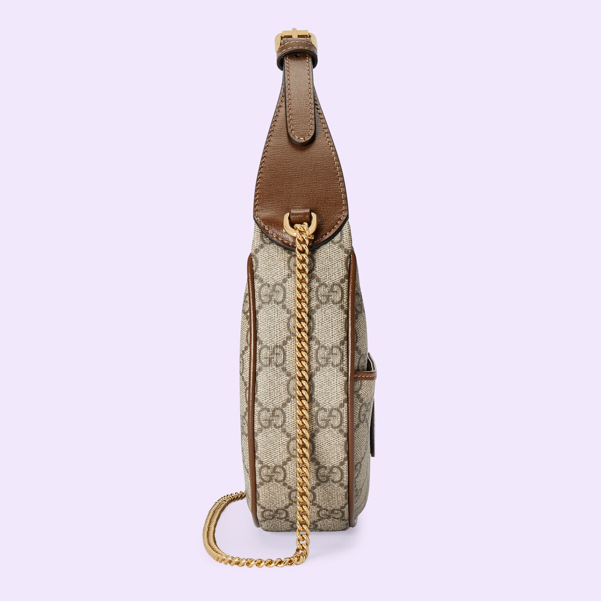 Half-moon-shaped mini bag with Interlocking