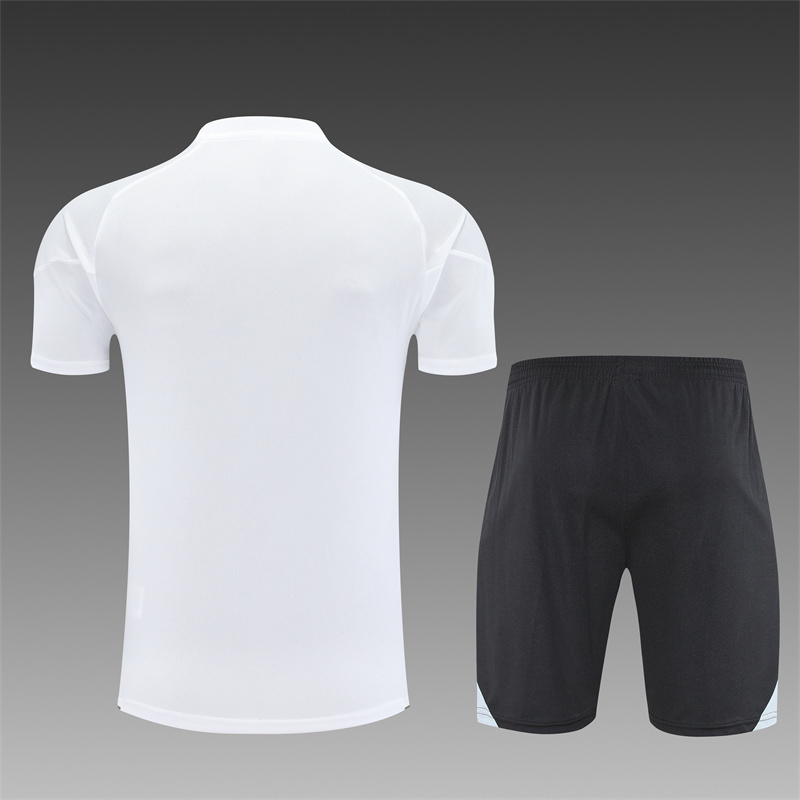 25/26 Real Madrid white Short Sleeve Training Wear ( Adult kit Kids )