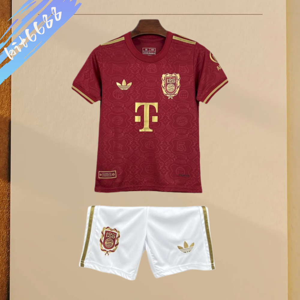 2025/2026 FC Bayern Munich 125th Anniversary Football Shirt (Kids Kit socks)