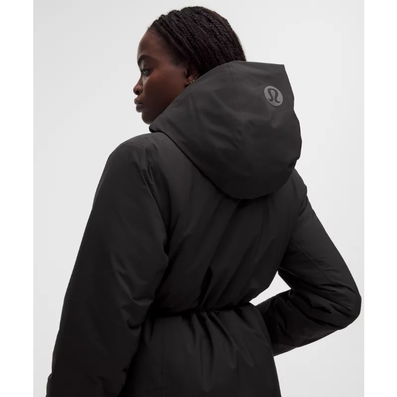 Waterproof Insulated Cinch-Waist Parka