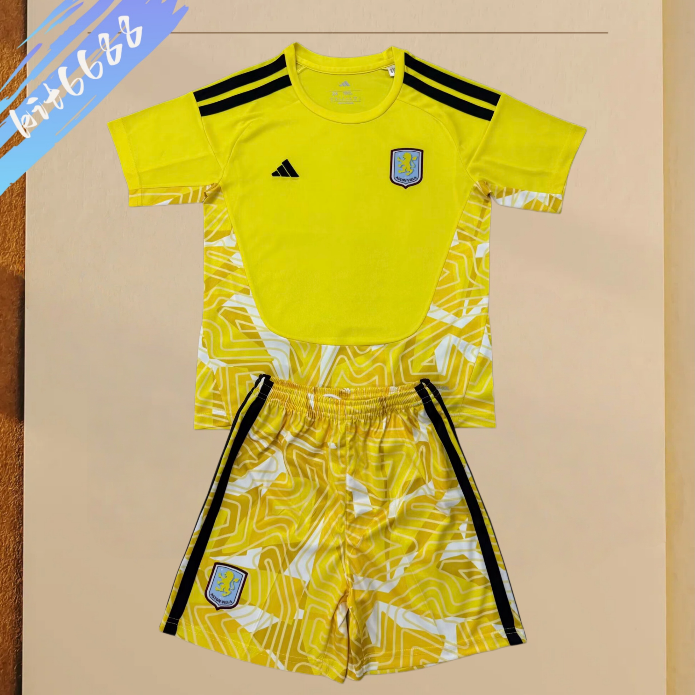 2026/2027 Aston Villa  goalkeeper Football Shirt (Adult Kids Kit socks）