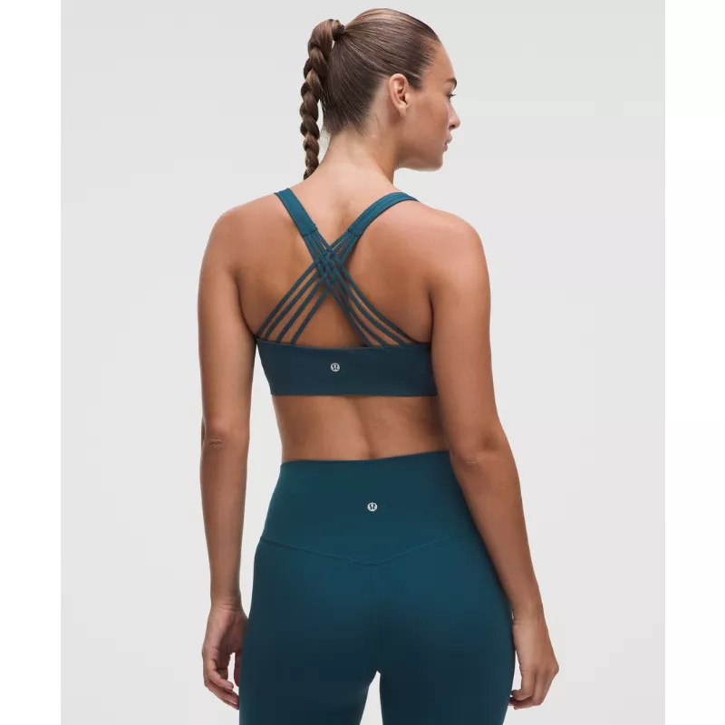 FlexyFlex Strappy Yoga Bra Light Support, D-DDD Cups