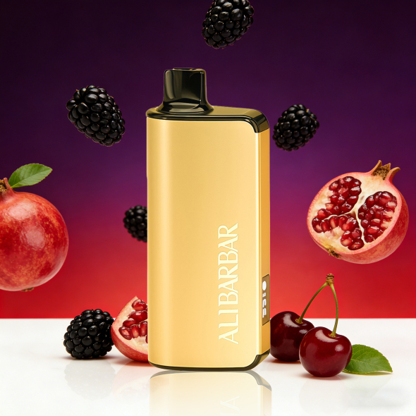 ALIBARBAR INGOT 9000 PUFFS – BLACKBERRY POMEGRANATE CHERRY