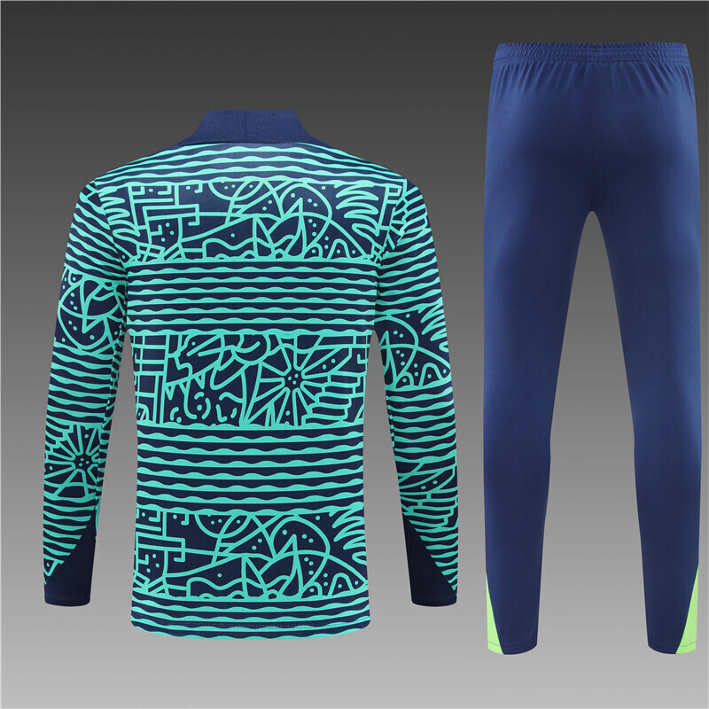 25/26 Brazil Hu Lanse Half Zip Training Kit (Adult Kids Kit)