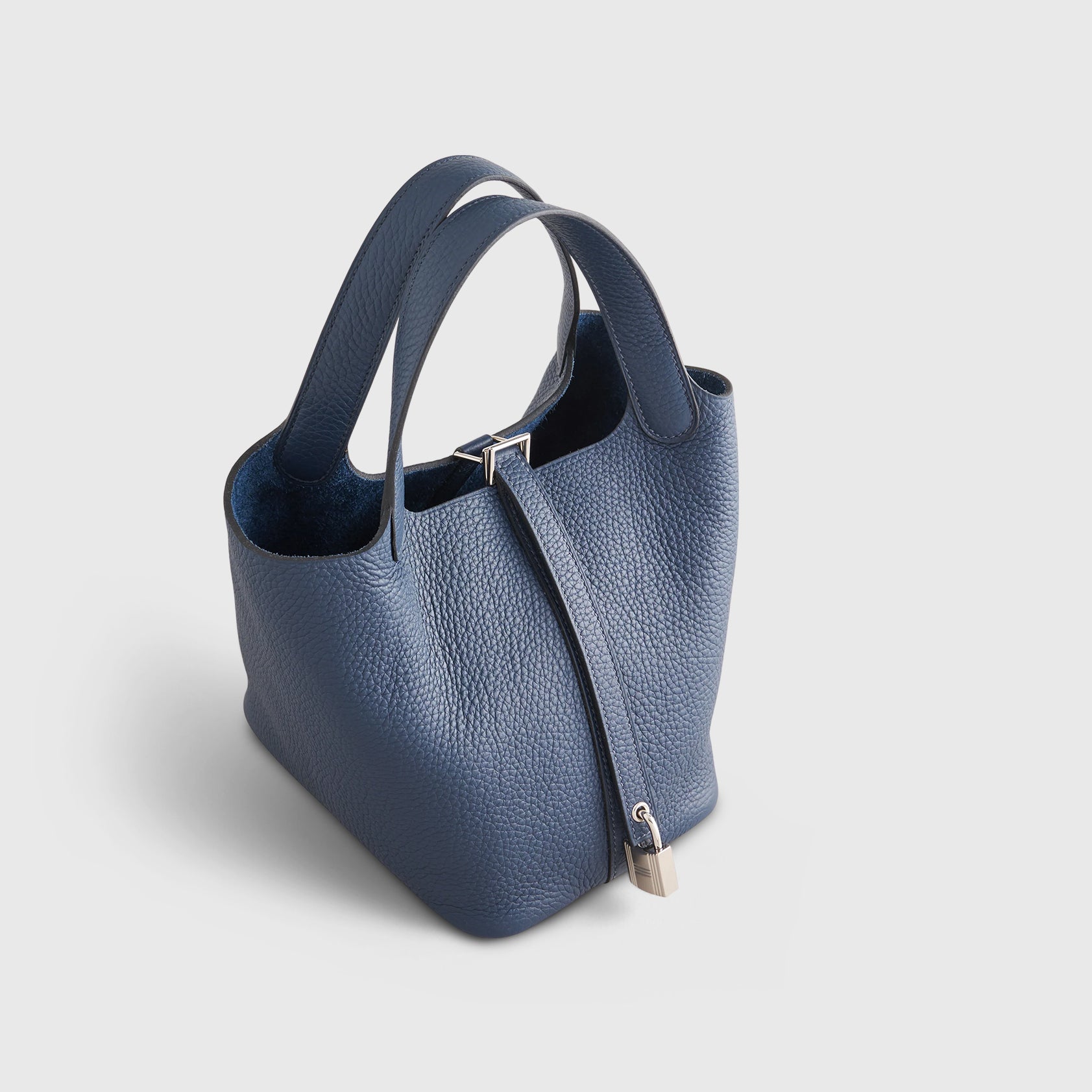 Hermès Picotin 18 Clemence Blue de Prusse Palladium Hardware