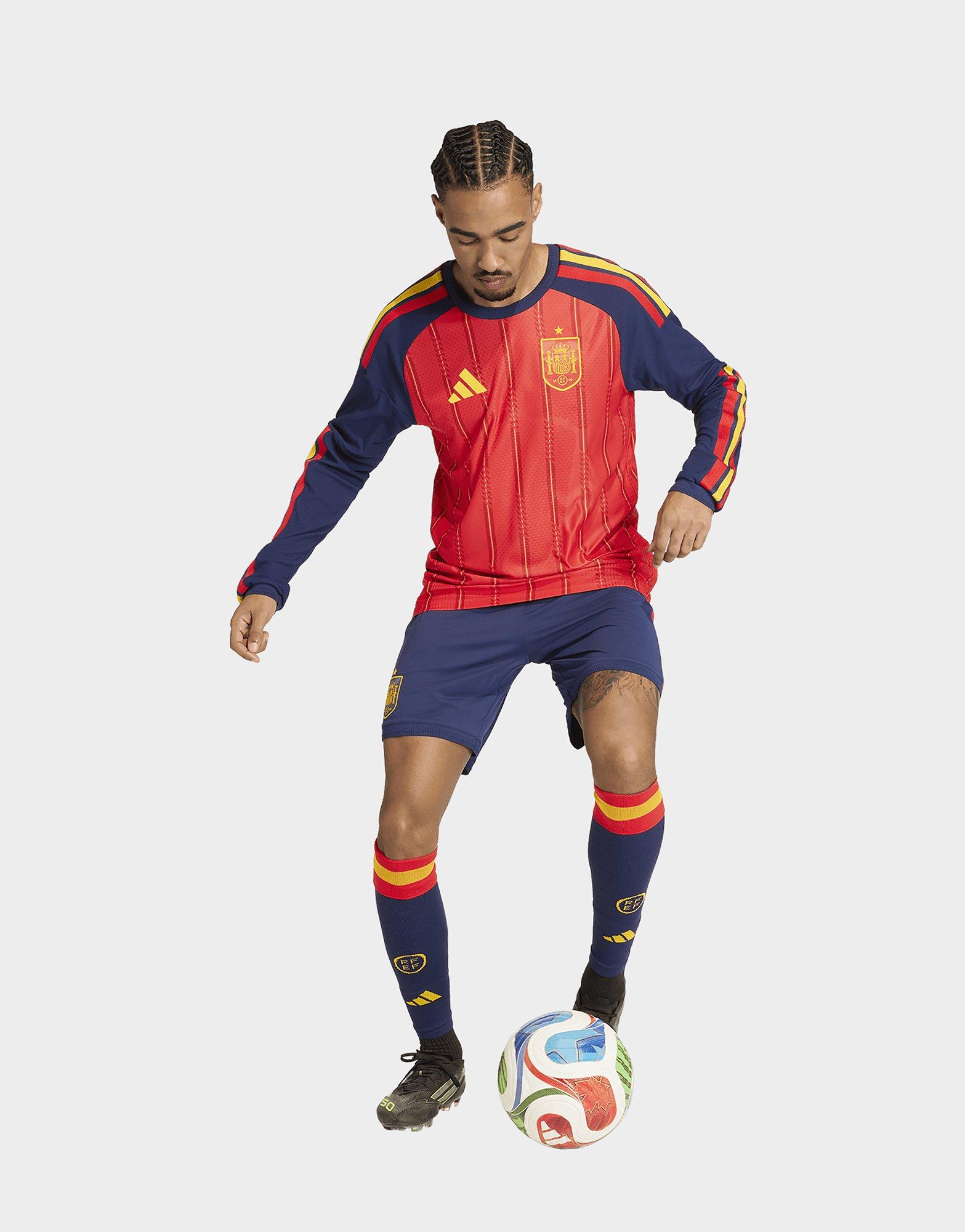 adidas Spanien 26 Authentic Heimtrikot, langärmelig
