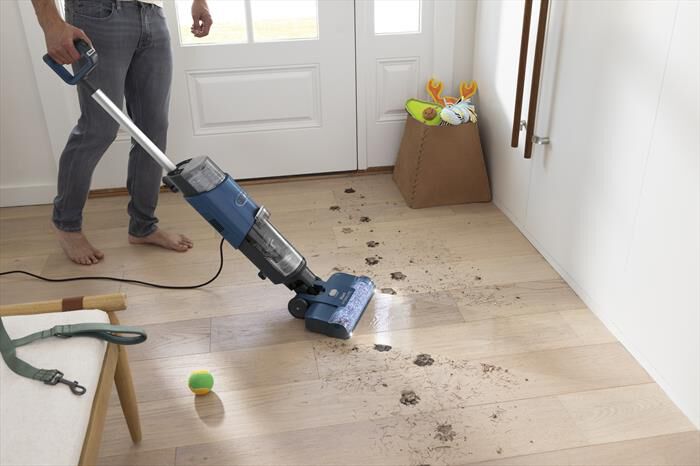 SHARK - ASPIRAPOLVERE E LAVAPAVIMENTI CON FILO HYDROVAC-Blu Navy