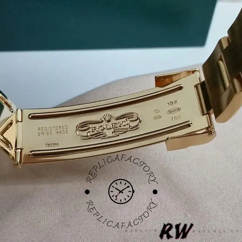 Rolex Yacht-Master 169628 Yellow Gold Blue Dial 29MM Lady Replica Watch