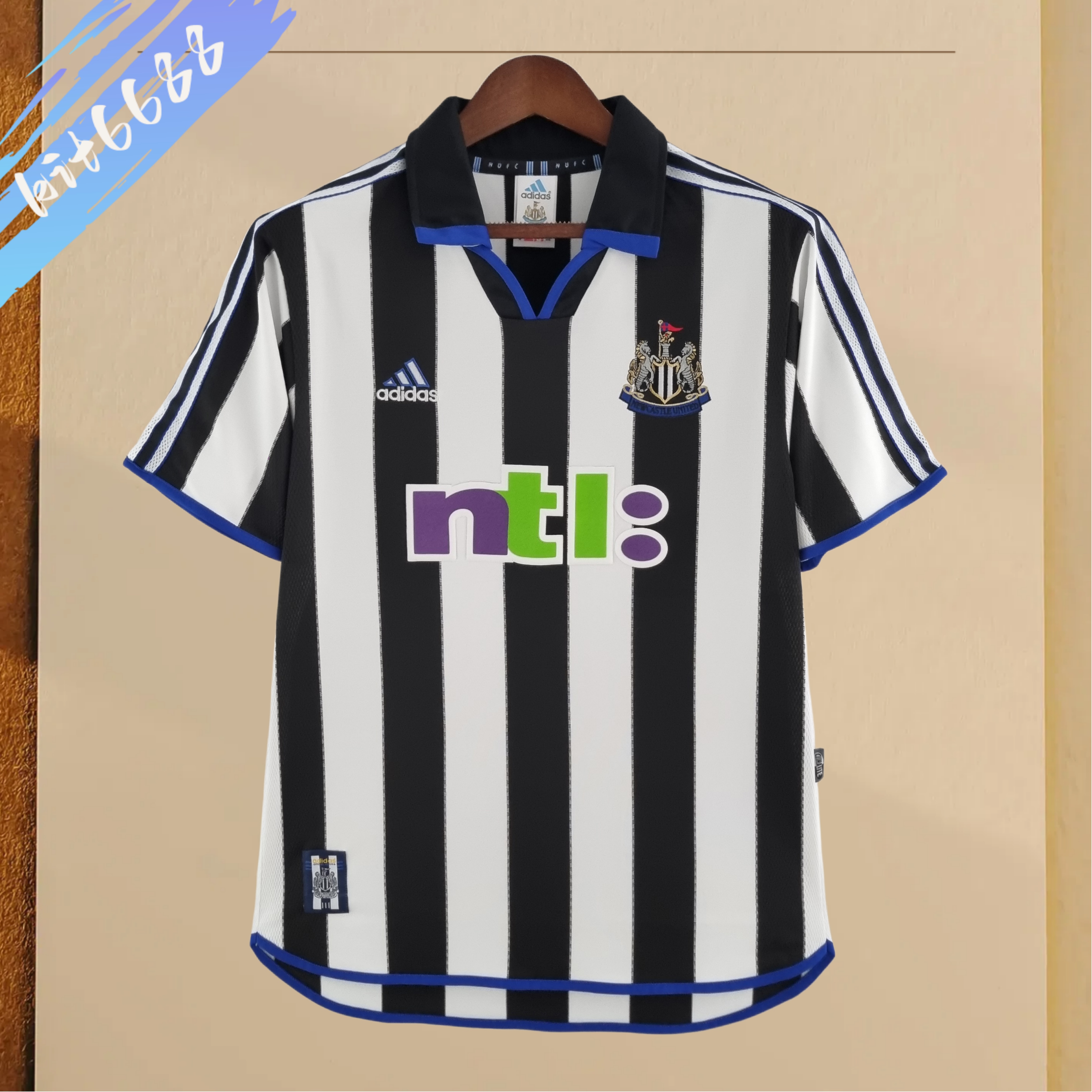 2000/2001 Newcastle United home Retro Football Shirt