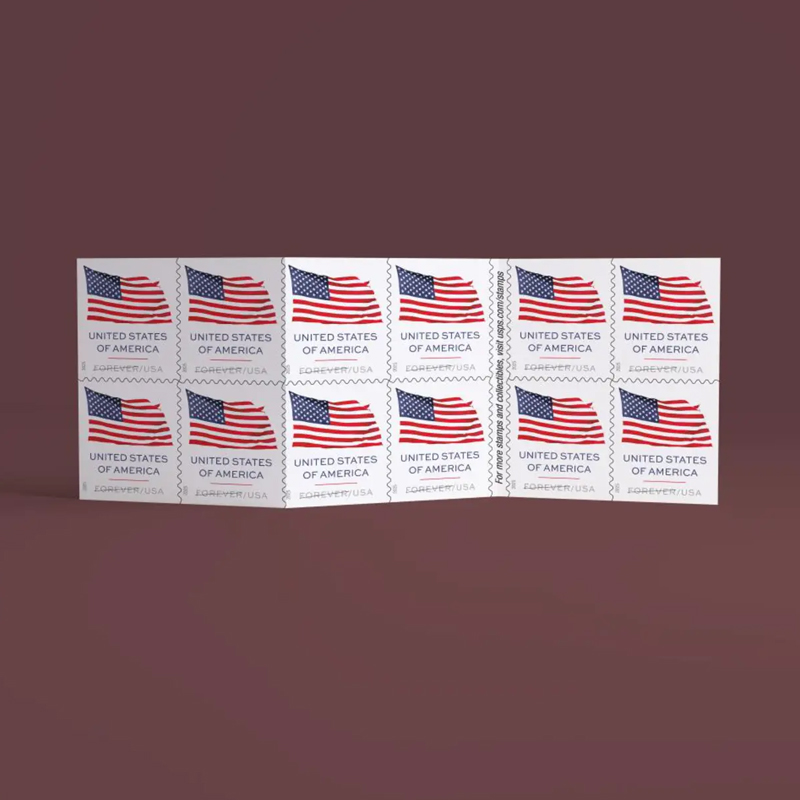 2025 U.S. Flag sheets Forever Stamps Booklet of20