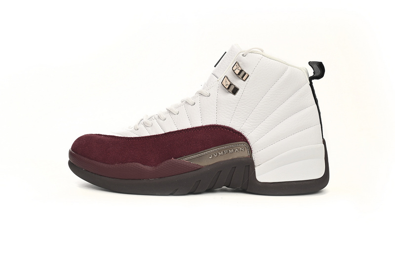Air Jordan 12 white wine red D76989-100