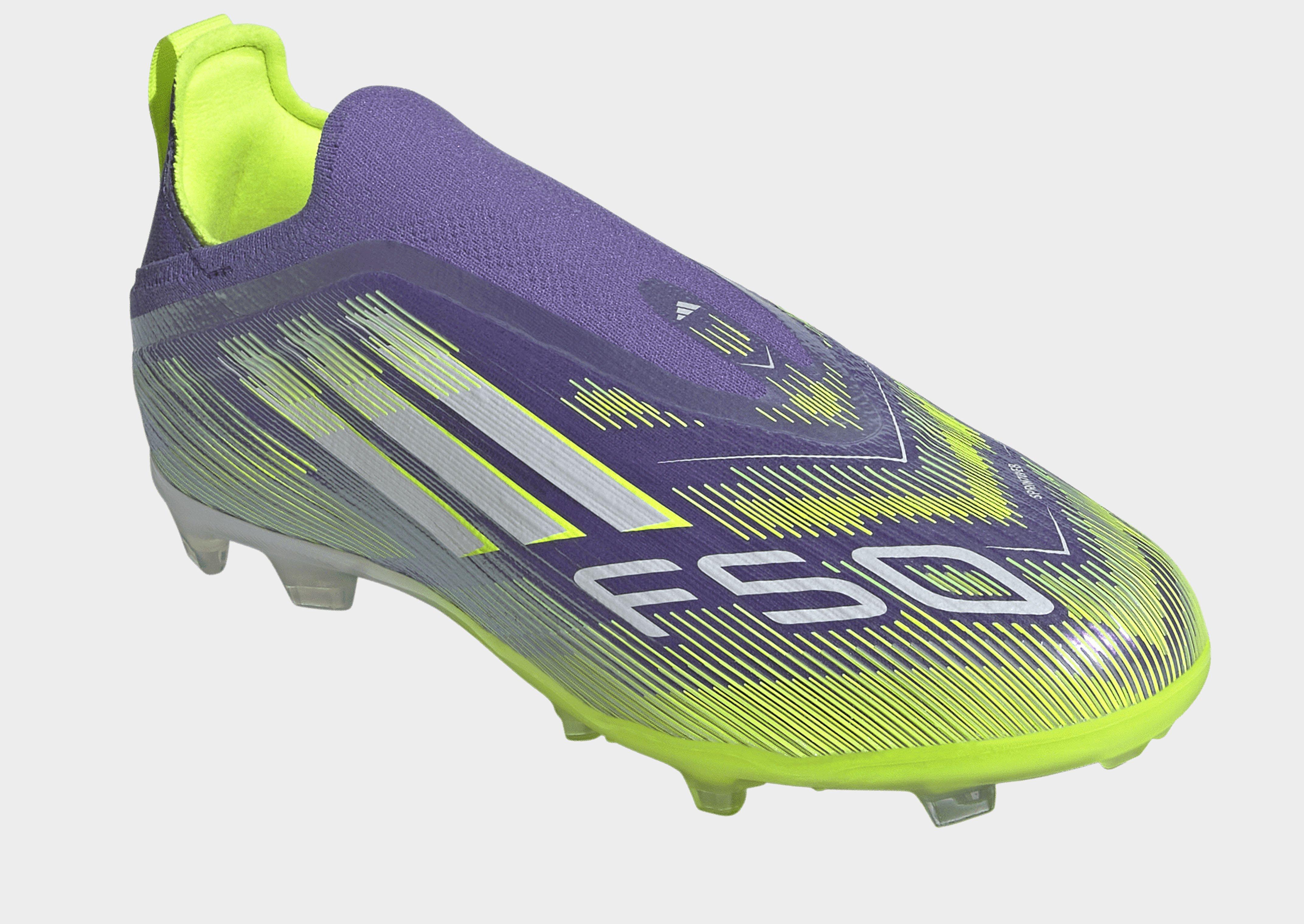 adidas F50 Elite Schnürsenkellose Fußballschuhe für feste Böden, für Kinder